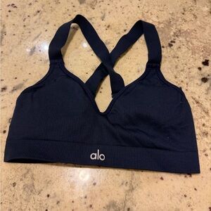 Alo Navy Blue Sports Bra Size Small
